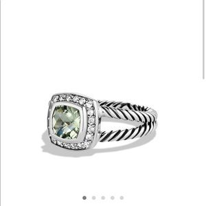 David Yurman Petite Albion ring - prasiolite sz5.5